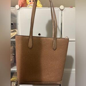 Kate Spade Glitter Rose Gold Sparkling Tote